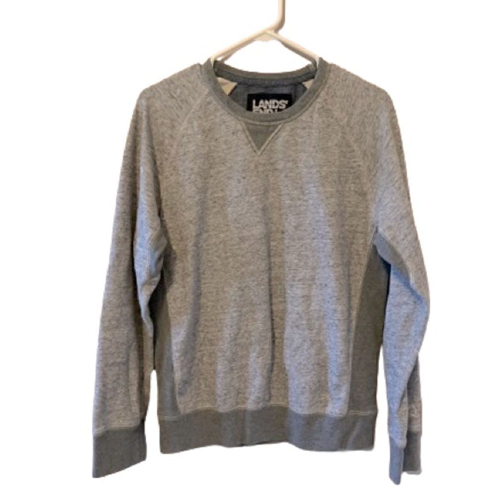 Mens’ Lands’ End Gray Sweatshirt Size S